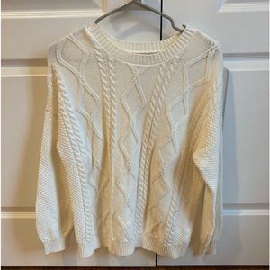 Hollister size small cream sweater, never worn.
